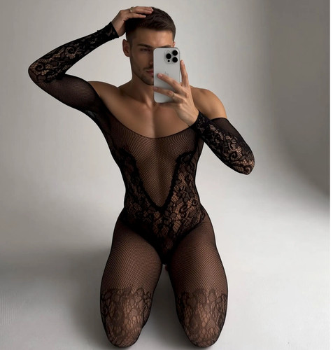 Herren body strumpfhose - body,