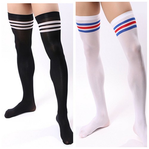 Lange gestreifte samtsocken - lange,